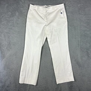 Gap Pants Womens 10 White Tailored Crop Ankle Capri Business Work Casual NEW - Picture 1 of 9
