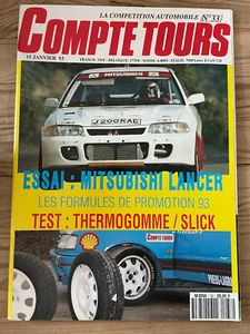 MAGAZINE COMPTE TOURS N°33 JANVIER 1993 RALLYE WRC MONTE CARLO CIVIC ESCORT - Imagen 1 de 2