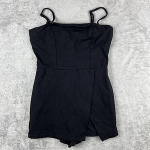Altar’d State Black Romper Skirt Overlay Paris Chic Modern Small - Picture 1 of 5