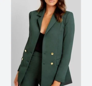 Kookai Pine Grove Green 'Valentine' Tailored Blazer Size 38 RRP $200 - Picture 1 of 6