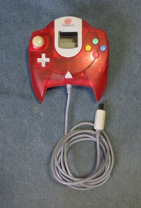 SEGA Dreamcast OEM Clear Red Controller Tested - Picture 1 of 4