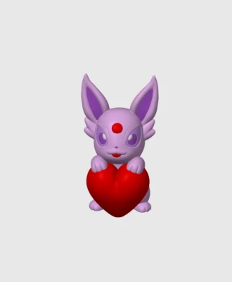 Figura Pokémon Jumbo de San Valentín de 6 pulgadas regalo impresión 3D grande evolución Eevee's Foto 1 de 4