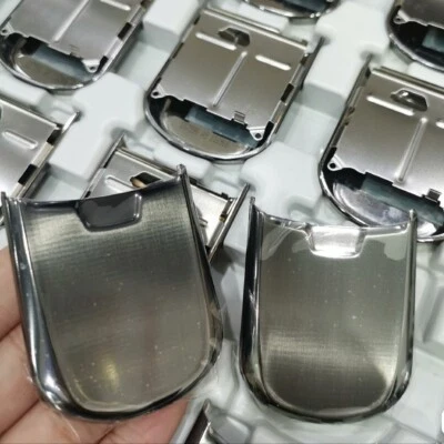 Nuevo Nokia 8800 Clásico Gris Frontal A-COVER Conjunto Acero Abatible Cubierta Estuches RARO Foto 1 de 4