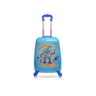 Tucci Hardside Carry On Spinner Luggage For Kids   18 Rolling Suitcase Trolley
