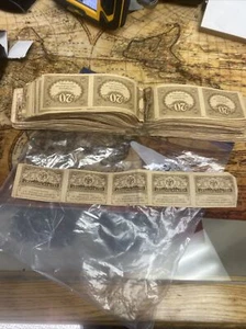 Uncut Sheet Of 5 1917 Russia 20 Rouble Notes - Picture 1 of 5