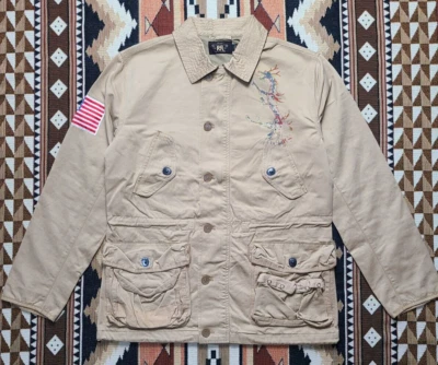 Double RL RRL Ralph Lauren Dragon US Military Field M65 Utility Jacket Coat - Image 1 of 4