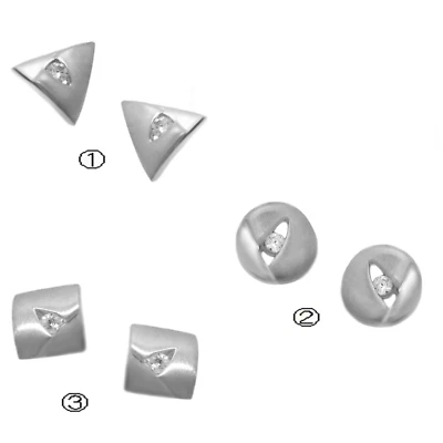 Moderno Orecchini a Farfalla Vero Argento Diverse Modelli con Zirconia Pietre - Immagine 1 di 4