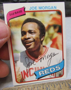 1980 Topps Baseballkarte, Joe Morgan Cincinnati Reds #650, Top Zustand - Bild 1 von 2