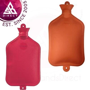 Sanger Gummi Wärmflasche mit Aufhängehaken oben & unten│rot/orange│3 L│1 Stück - Bild 1 von 3