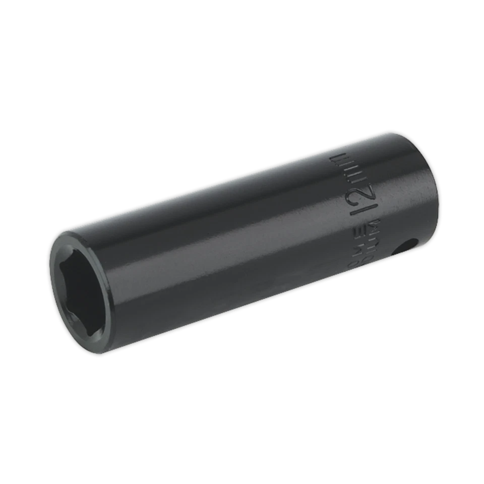 Sealey Impact Socket 12mm Deep 3/8"Sq Drive - IS3812D - Image 1 of 1
