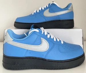 Nike Air Force 1 By You Size 8.5 UK, 9.5 US Trainers Customised Blue Black TN 90 - Picture 1 of 17