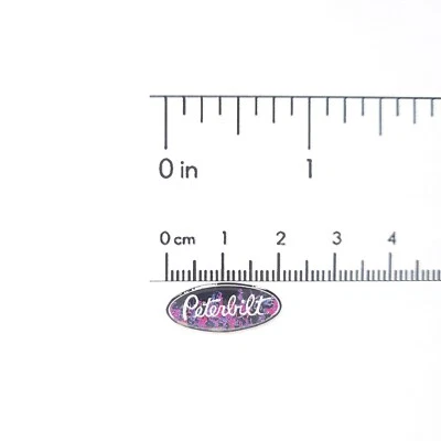 RC 1/14 PETERBILT Handcrafted Scale Truck Emblem Badge Tamiya Hauler TRX6 Logo - Image 1 of 4