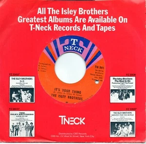 ISLEY BROTHERS -IT'S YOUR THING / DON'T GIVE IT AWAY           (VG+) - Picture 1 of 1