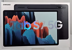 Samsung Galaxy Tab S7-(SM-T878U)-128 GB, Wi-Fi + 5G-Black-AT&T UNLOCKED-SEALED - Picture 1 of 2