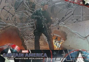 Captain America  Winter Soldier 2014 SILVER Patriotic Foil Parallel Card 51 - Picture 1 of 2