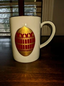 Muirfield China Celebrity Faberge Red Egg Mug with Beautiful Gold Rim - Picture 1 of 5