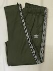 Umbro Joggers Tricot Taped Joggers, Green/White, Xxl