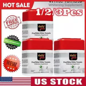 1-3er Pack Daily Plus PearlSkin White Tomato - 6 in 1 Hautperfektion Ergänzung USA - Bild 1 von 7