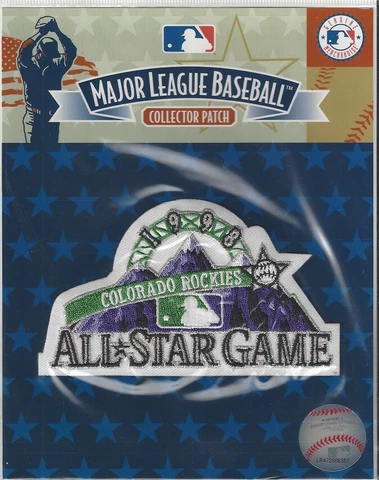 1998 MLB White All Star Sleeve Patch Colorado Rockies Official Jersey Logo Cover