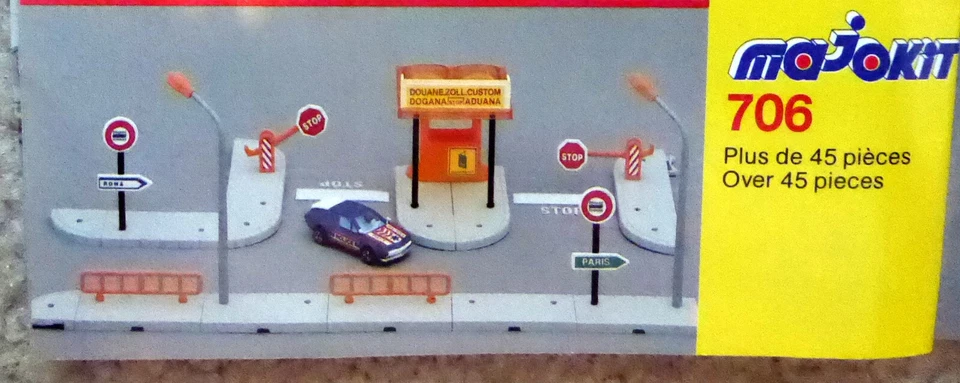 Majorette ~ Majokit ~ #706 ~ Police ~ Customs ~ toll booth  ~ 1980s - Image 1 of 4