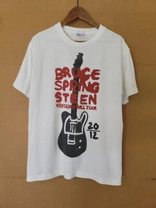 Camisa Bruce Springsteen Wrecking Ball Gira de Conciertos 2012 Talla M Mediana Blanca LEER - Imagen 1 de 9