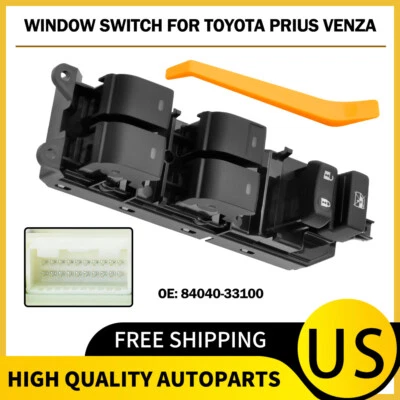 Master Power Window Switch for 10-2015 Toyota Prius Lexus Ct200h Camry 2010 2011 - Image 1 of 4