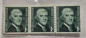 Thomas Jefferson One Cent United States Postage Stamps Green Unused - Picture 1 of 2