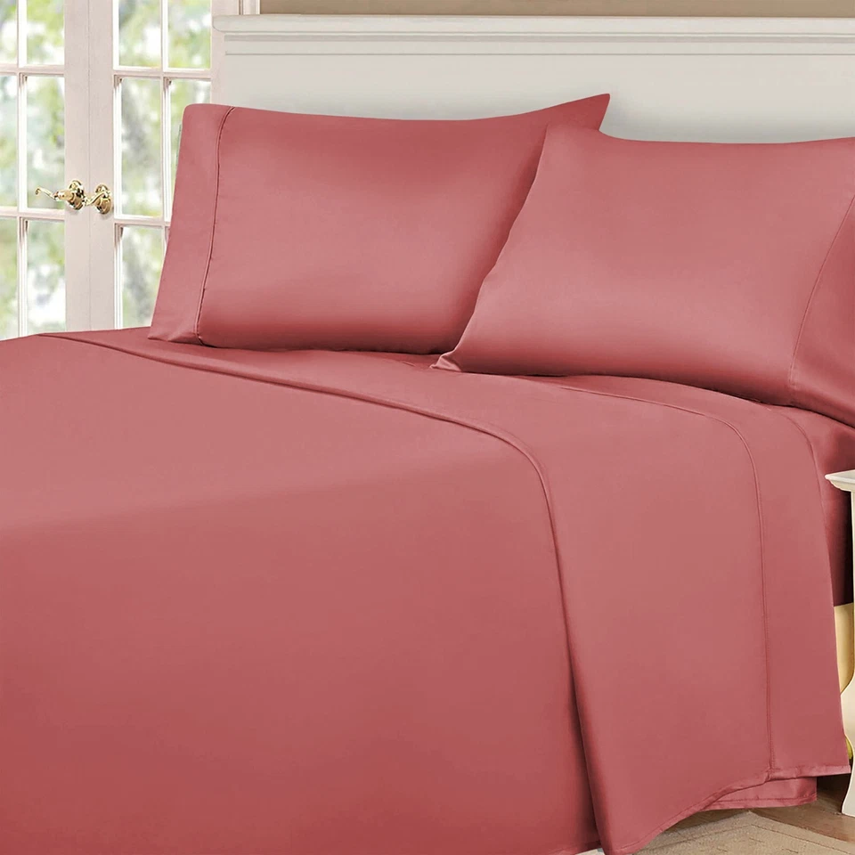 Egyptian Cotton Blend 530 Thread Count Solid Deep Pocket Bed Sheet Set - Image 1 of 1
