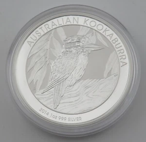 2014 Australian Kookaburra BU Brilliant Uncirculated 1 oz .999 Silver $1 Coin - Picture 1 of 6