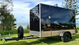 AUSTRALIAN Made 10x5 Enclosed 1500kg ATM Toy Hauler Trailer Duragal Disc Brakes - Picture 1 of 5