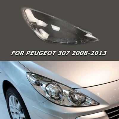 Cubierta de lente de faro transparente lado derecho para Peugeot 307 2008-2013 Foto 1 de 4