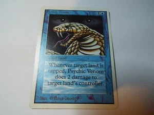 MAGIC THE GATHERING UNLIMITED CARD PSYCHIC VENOM ex-nm - Picture 1 of 2