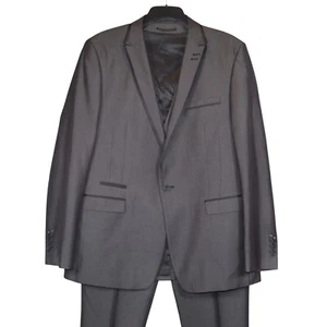Skopes Grey 3 Piece Suit Jacket 44L Waistcoat 44R Slim Fit Trousers W38 L33 - Picture 1 of 24