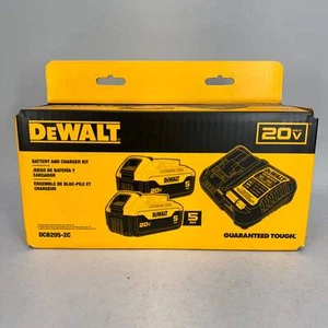 New DeWalt 20V Max DCB205-2C - 2 Pack 5Ah Battery & Charger Kit - Picture 1 of 1