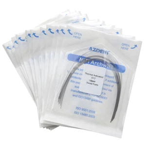 Dental Ortho NITI Thermal Activated Arch Wires Round Ovoid Form 012-020 U/L  - Picture 1 of 6
