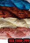 1.5mm Satin Silk Macrame Cord Beading Cord Thread String For Jewelry Making DIY