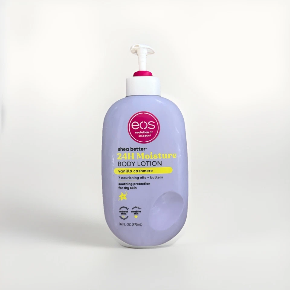 Loción corporal eos Shea Better - cachemira vainilla, para sequedad, 16 fl oz Foto 1 de 1