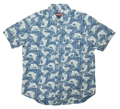Vineyard Vines Mens Medium Wheeler Blue Marlin Swordfish All Over Print Shirt - Image 1 of 4