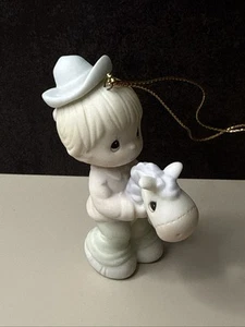 "1991" Precious Moments Happy Trails Is Trusting Jesus Ornament - Sam Butcher - Bild 1 von 7