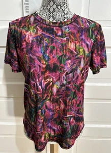 Mint🌟Lululemon High Neck Running and Training T-Shirt Size 8-10 Hyper Flow Pink - Imagen 1 de 4