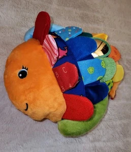 Melissa & Doug Flip Fish 12" plush w/squeaker, crinkle Baby Toy K's Kids - Picture 1 of 5