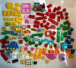 Large lot of LEGO DUPLO Bricks Blocks Assorted Car Train 140+ pieces - Picture 1 of 7