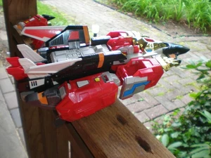 Raro aereo jet servo drago Deluxe Playmates Superhuman Samurai Syber Squad 1994 - Foto 1 di 13