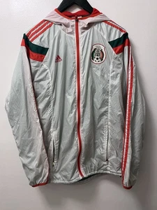 Adidas México 2014 Himno Chaqueta Cortavientos Brasil Copa Mundial de la FIFA Talla Grande - Imagen 1 de 12