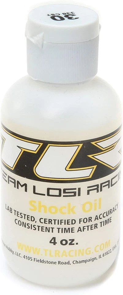 TEAM LOSI RACING Silicone Shock Oil 30WT 338CST 4OZ TLR74023 Electric...  - Image 1 of 1