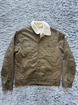 Куртка женская Faherty большая оливково-зеленая Timberline для дальнобойщиков шерпов с подкладкой стираемая - Изображение 1 из 4