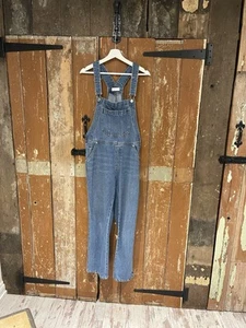 H&M Denim Overalls Dungarees Jumpsuit Playsuit Blue Cotton Casual Jean Wear - Picture 1 of 19