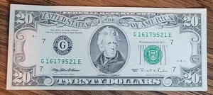 1995 $20 DOLLAR BILL Almost UNCIRCULATED amazing condition Vintage - Picture 1 of 4