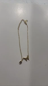 Collana con ciondolo farfalla tono oro catena delicata donna gioielli regalo - Foto 1 di 7