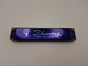Vintage Blessing Harmonica Musical Instrument Blue Vintage Music S5029 - Picture 1 of 6